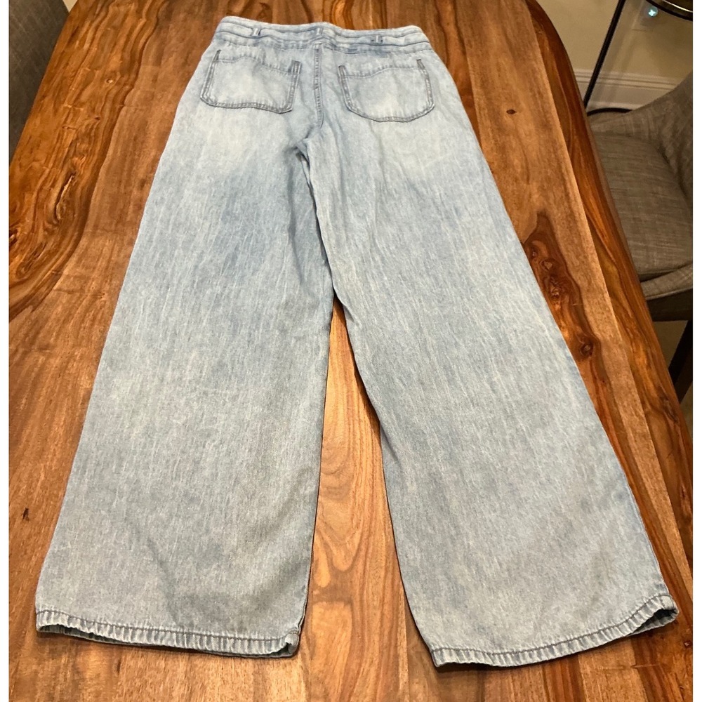 Kensie The Kaya High Rise Wide Leg Jeans Denim Womens Size 8 / 29 Light Blue - Picture 9 of 12